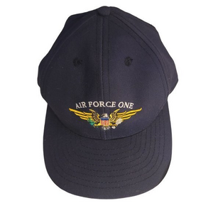 The Reagen Library Mens Navy Blue Airforce One USA‎ Vtg Hat One Size